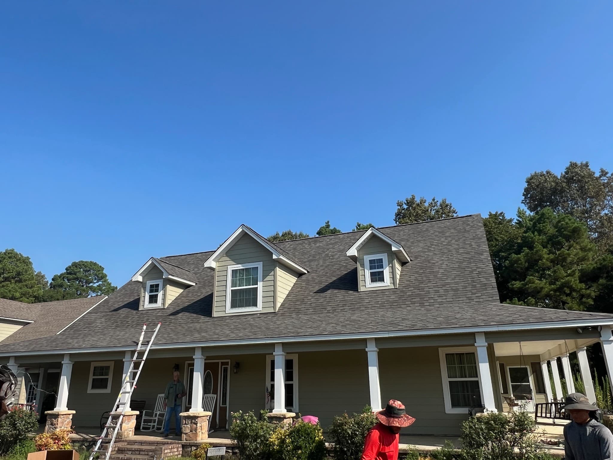 Beautiful home with new roof by South Arkansas Roofing